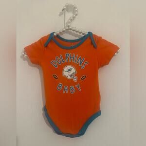 Miami Dolphins baby Sz 12m football wear fins 305 Sunday foootball game day gear